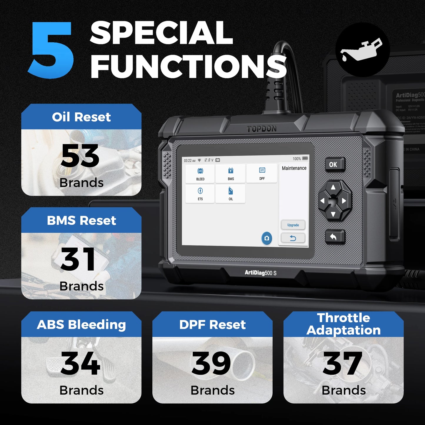 Outil de diagnostic automobile: ArtiDiag500